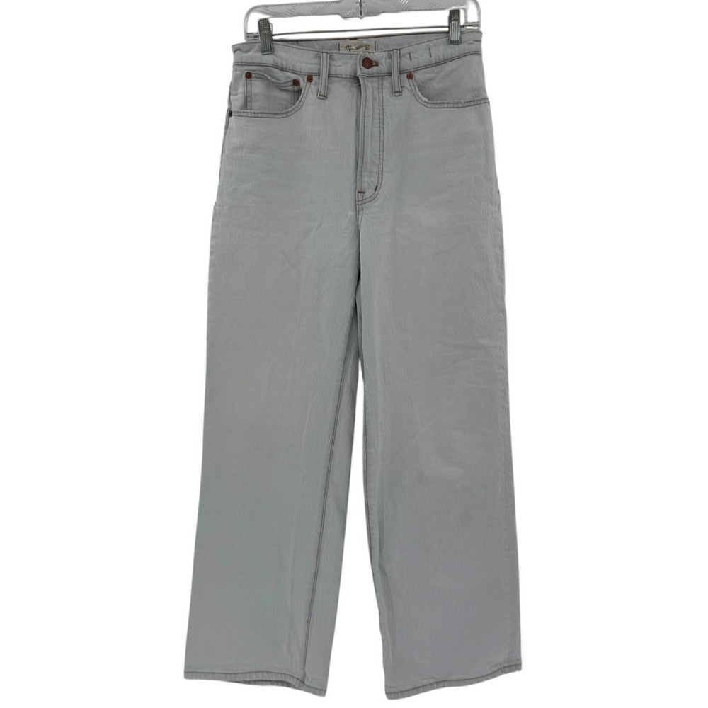 Madewell The Perfect Vintage Wide-Leg Crop Jean Light Wash 28